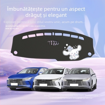 Covoraș de bord pentru mașină din microfibră, husă pentru consola centrală, protecție împotriva reflexiilor pe panoul de instrumente