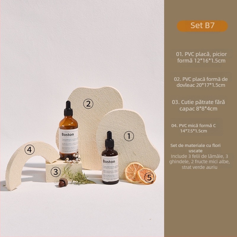 Cubă foto pentru recuzită cu textură geometrică, stil crem – Brand: Unique; Utilizare: călătorii de recreere; Material: Altul