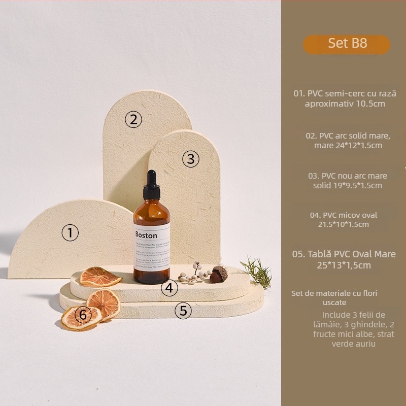 Cubă foto pentru recuzită cu textură geometrică, stil crem – Brand: Unique; Utilizare: călătorii de recreere; Material: Altul