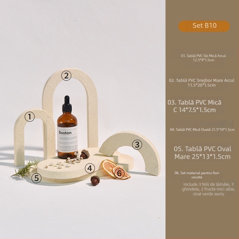 Cubă foto pentru recuzită cu textură geometrică, stil crem – Brand: Unique; Utilizare: călătorii de recreere; Material: Altul