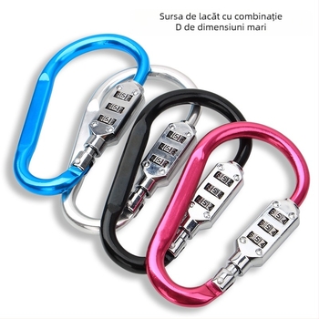 WITT RIGHT Încuietoare numerică tip D din aliaj de zinc pentru mobilier, grosimea tijelor 6–8 mm, distanța dintre tijelor 110 mm, model D-type