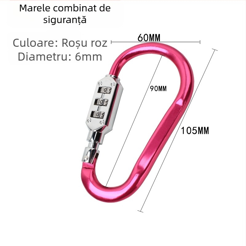 WITT RIGHT Încuietoare numerică tip D din aliaj de zinc pentru mobilier, grosimea tijelor 6–8 mm, distanța dintre tijelor 110 mm, model D-type