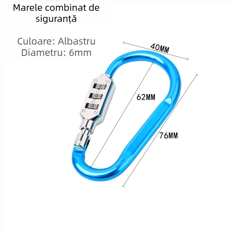 WITT RIGHT Încuietoare numerică tip D din aliaj de zinc pentru mobilier, grosimea tijelor 6–8 mm, distanța dintre tijelor 110 mm, model D-type