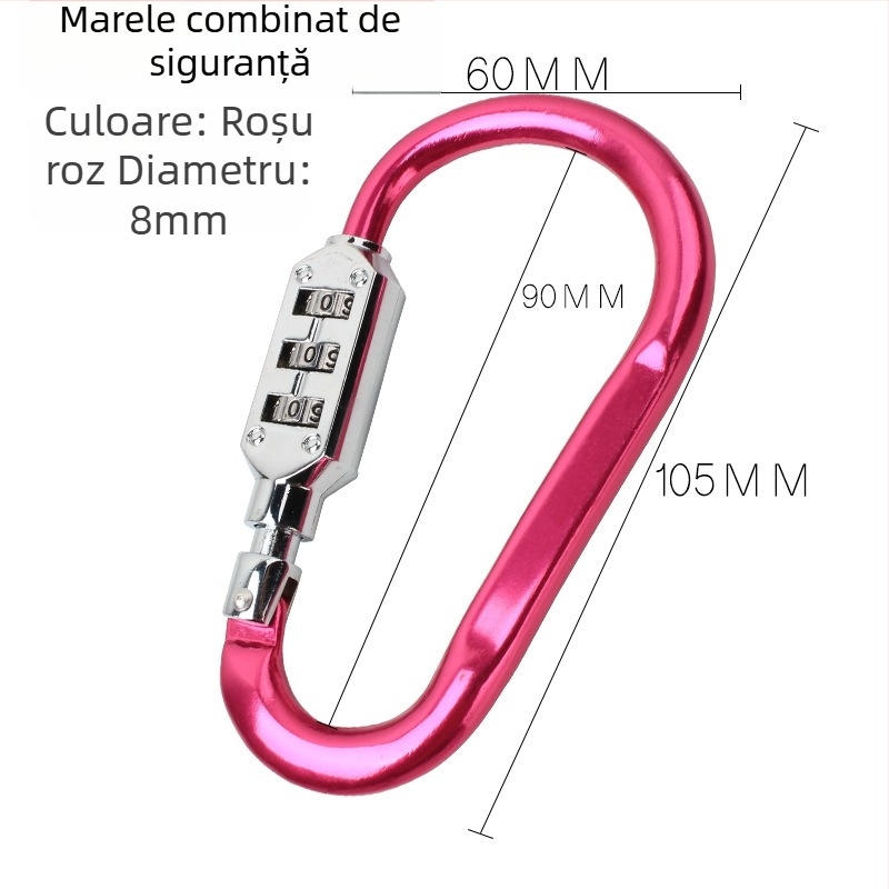 WITT RIGHT Încuietoare numerică tip D din aliaj de zinc pentru mobilier, grosimea tijelor 6–8 mm, distanța dintre tijelor 110 mm, model D-type