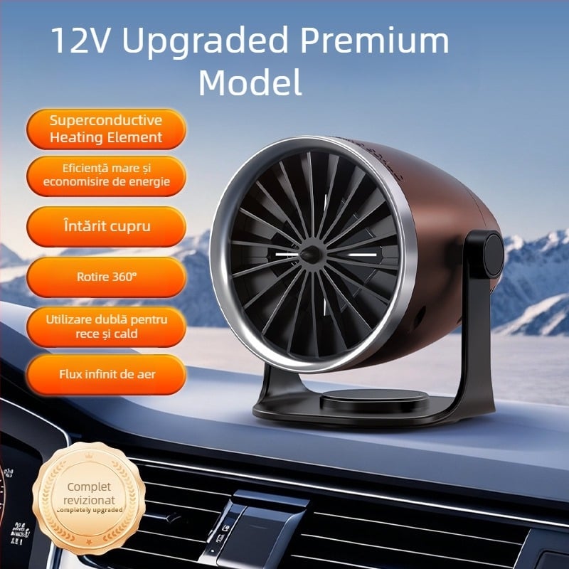 Încălzitor auto pentru dezghețare și defogare, 12V/24V, 120W, model FL-006, ABS