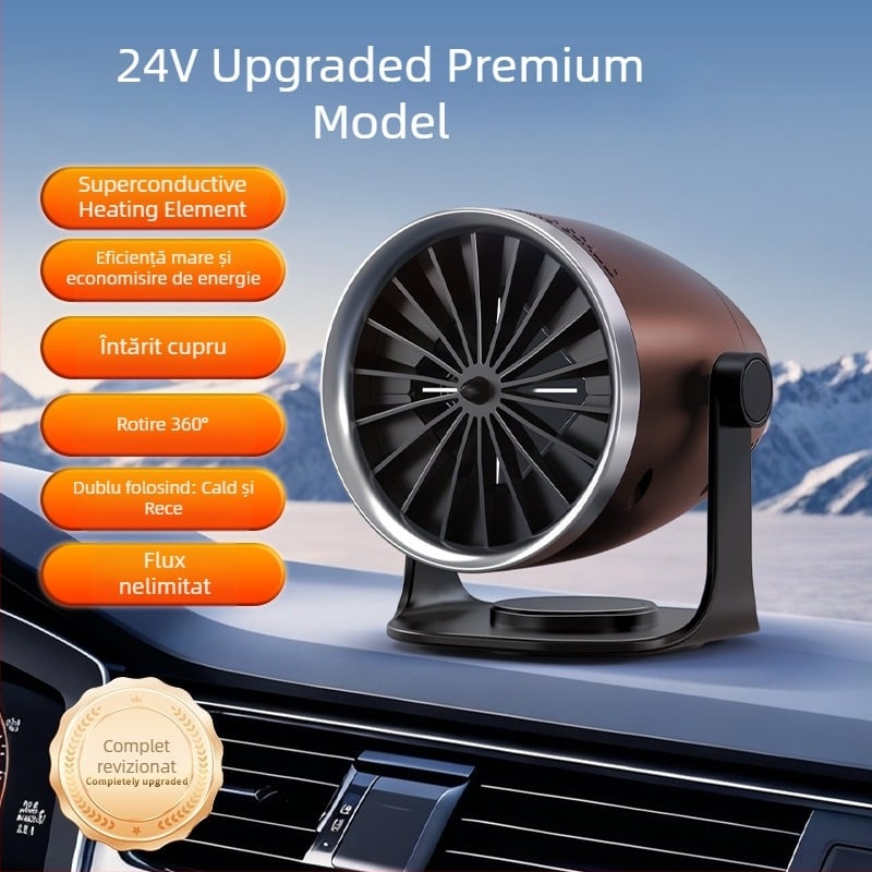 Încălzitor auto pentru dezghețare și defogare, 12V/24V, 120W, model FL-006, ABS