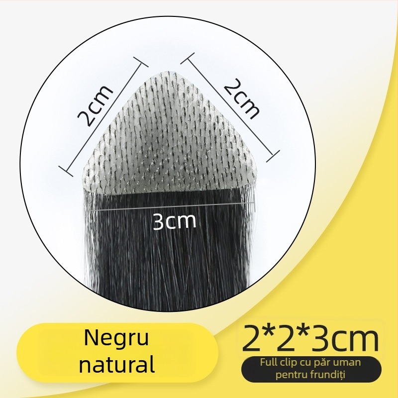 Patch de păr cu linie de păr în formă de M pentru bărbați și femei, țesut manual, păr uman, drept, poate fi vopsit sau tratat cu perm