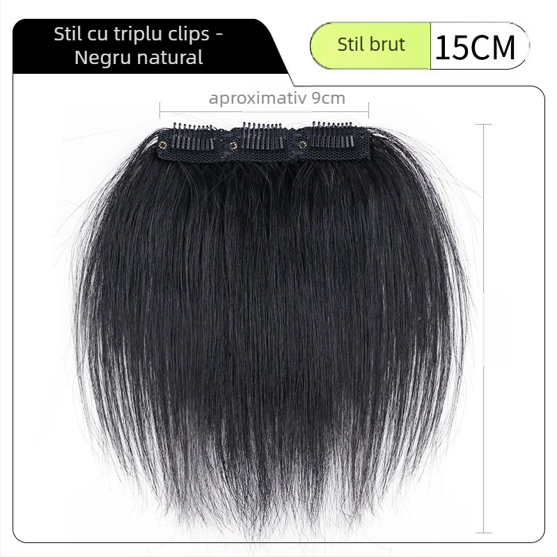 Patch de păr cu linie de păr în formă de M pentru bărbați și femei, țesut manual, păr uman, drept, poate fi vopsit sau tratat cu perm