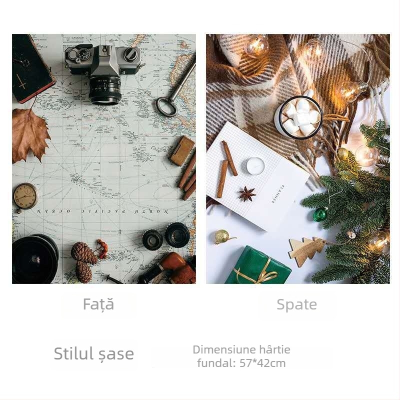 Hârtie de fundal – Lu Xin; Material: hârtie lucioasă de 250 g; Potrivită pentru fotografierea produselor; Greutate: 0.25 kg