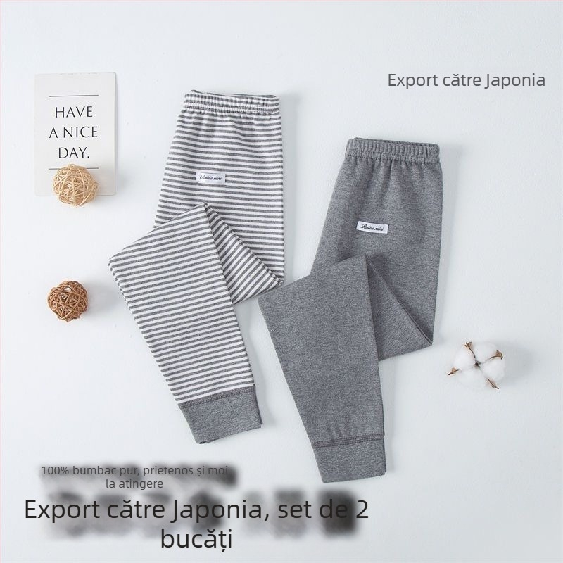 Pantaloni lungi pentru copii din 100% bumbac – unisex, Clasa de securitate A, pentru 3-8 ani, Iarnă 2021