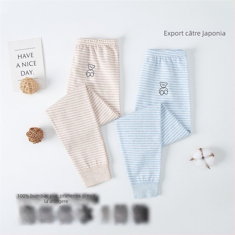 Pantaloni lungi pentru copii din 100% bumbac – unisex, Clasa de securitate A, pentru 3-8 ani, Iarnă 2021