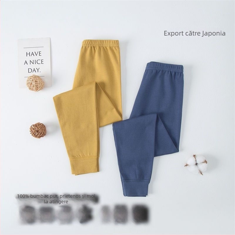 Pantaloni lungi pentru copii din 100% bumbac – unisex, Clasa de securitate A, pentru 3-8 ani, Iarnă 2021