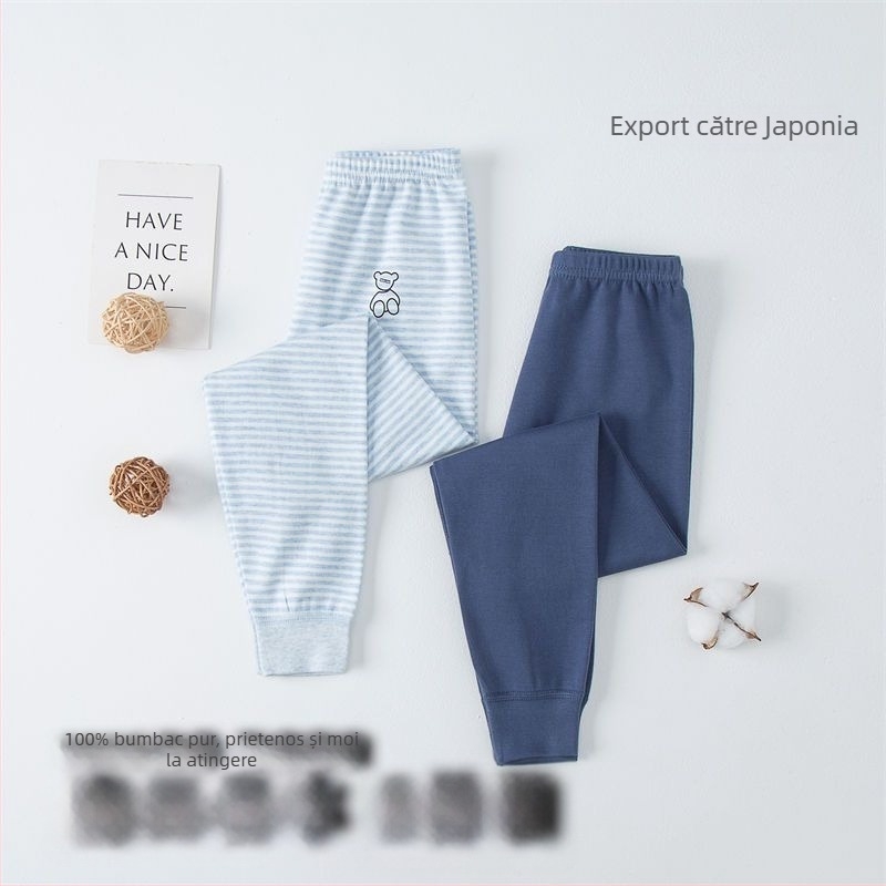 Pantaloni lungi pentru copii din 100% bumbac – unisex, Clasa de securitate A, pentru 3-8 ani, Iarnă 2021