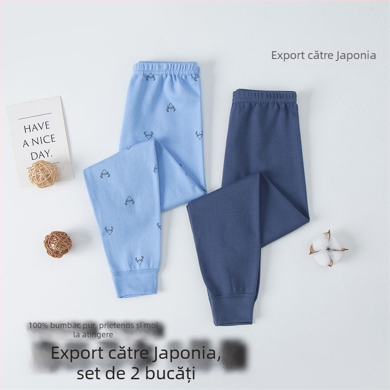 Pantaloni lungi pentru copii din 100% bumbac – unisex, Clasa de securitate A, pentru 3-8 ani, Iarnă 2021