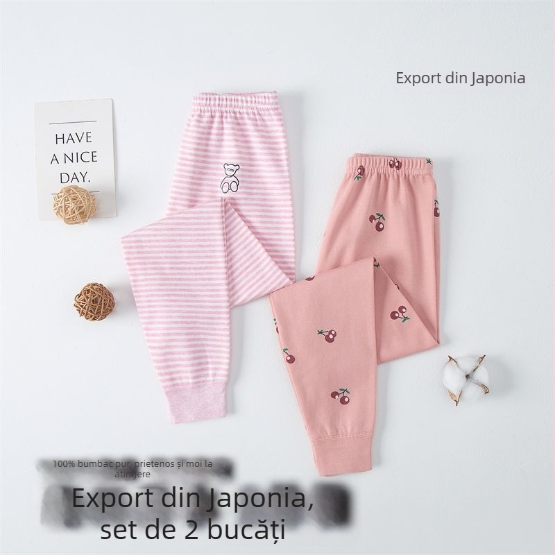 Pantaloni lungi pentru copii din 100% bumbac – unisex, Clasa de securitate A, pentru 3-8 ani, Iarnă 2021