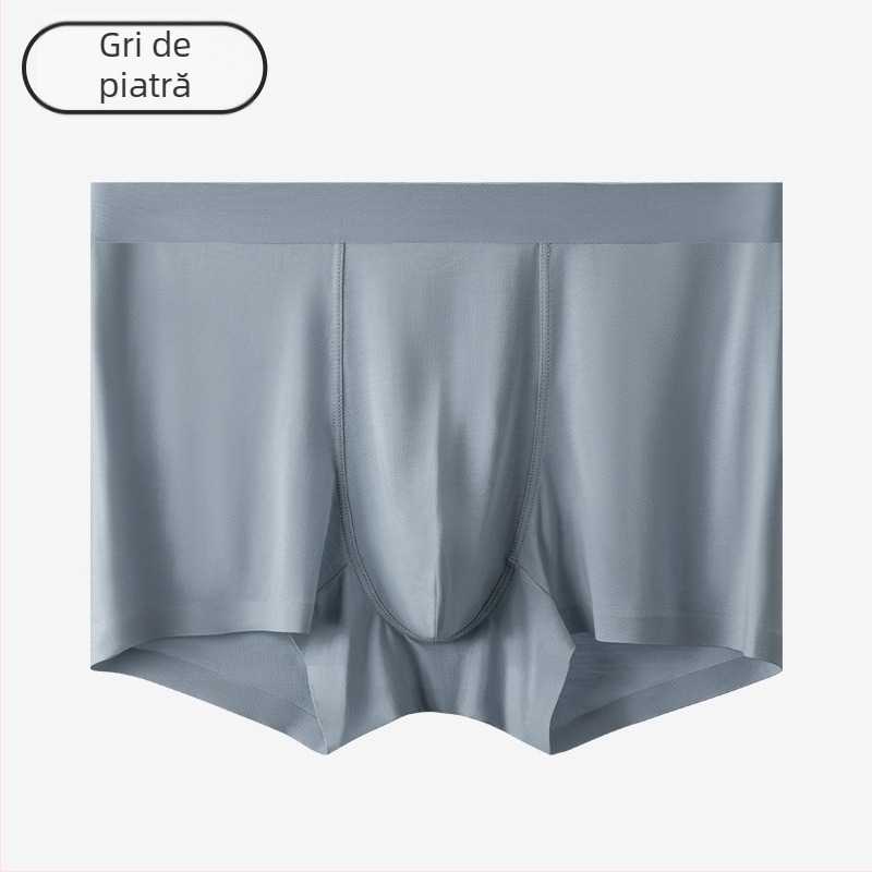 Boxeri bărbați Modal – respirabili, antibacterieni; căptușeală din mătase Mulberry; talie medie