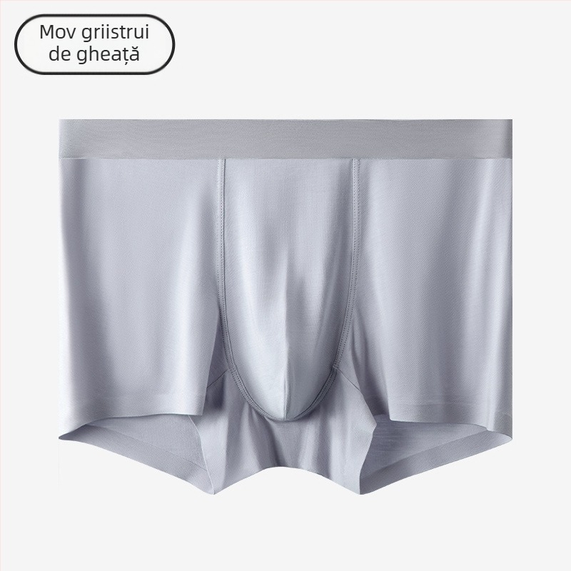 Boxeri bărbați Modal – respirabili, antibacterieni; căptușeală din mătase Mulberry; talie medie