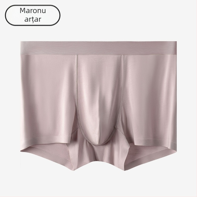 Boxeri bărbați Modal – respirabili, antibacterieni; căptușeală din mătase Mulberry; talie medie