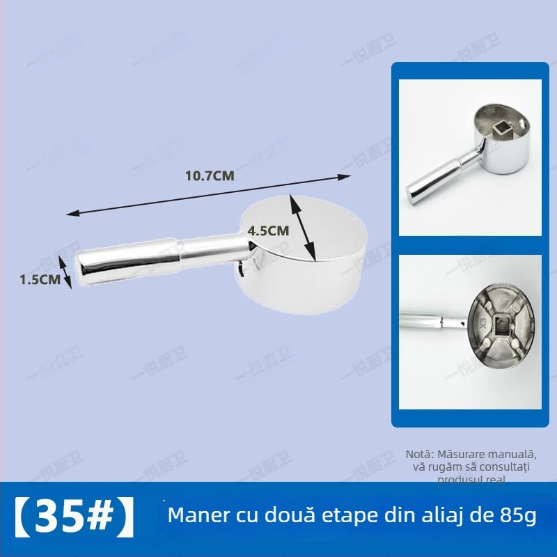 Mâner robinet pentru chiuvetă și bucătărie, amestec apă caldă/rece, aliaj, stil modern minimalist