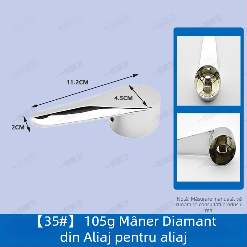 Mâner robinet pentru chiuvetă și bucătărie, amestec apă caldă/rece, aliaj, stil modern minimalist