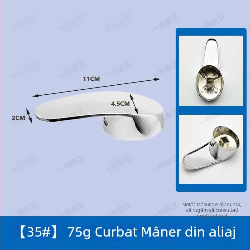 Mâner robinet pentru chiuvetă și bucătărie, amestec apă caldă/rece, aliaj, stil modern minimalist