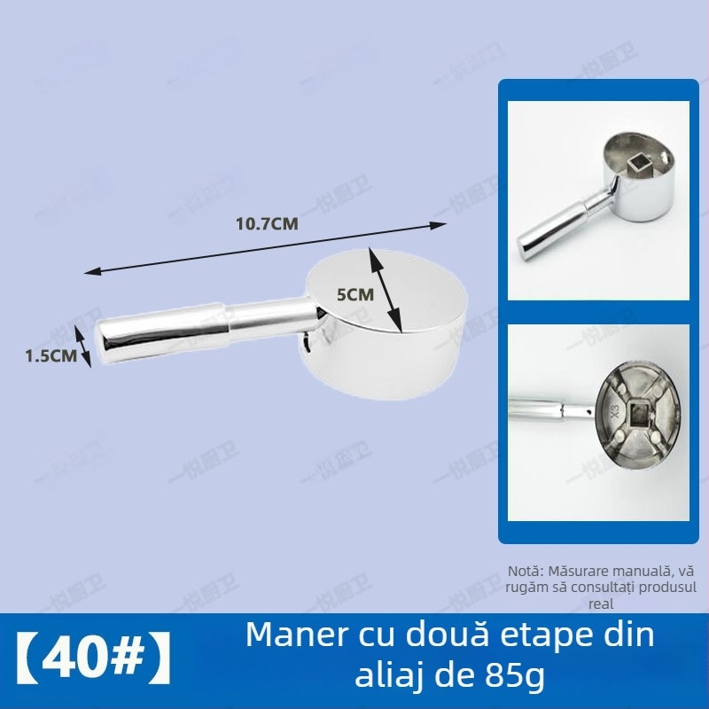 Mâner robinet pentru chiuvetă și bucătărie, amestec apă caldă/rece, aliaj, stil modern minimalist