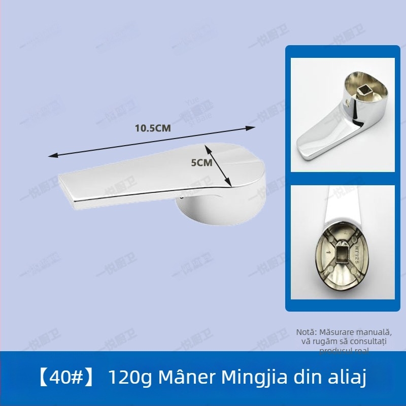 Mâner robinet pentru chiuvetă și bucătărie, amestec apă caldă/rece, aliaj, stil modern minimalist