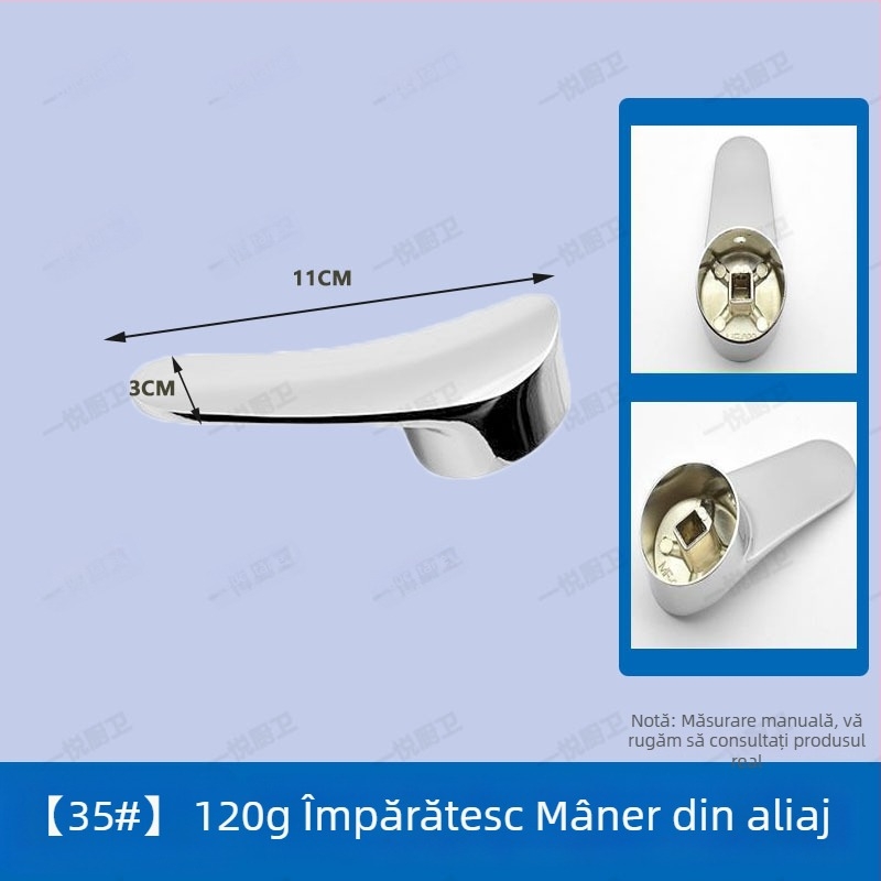 Mâner robinet pentru chiuvetă și bucătărie, amestec apă caldă/rece, aliaj, stil modern minimalist