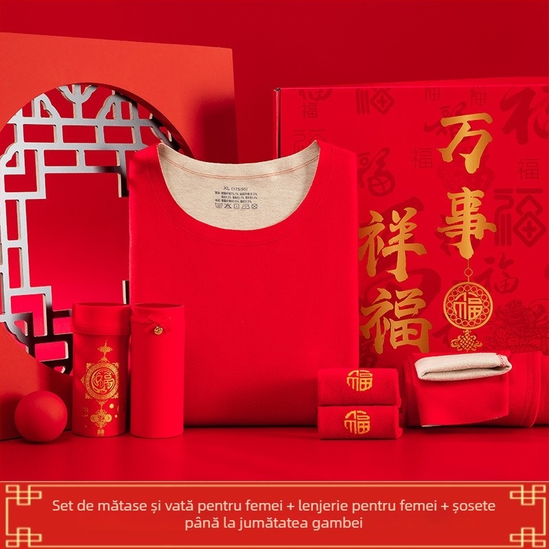 Set termic unisex din acril Derong – Top cu mâneci lungi și pantaloni, model solid, acril 90–95%