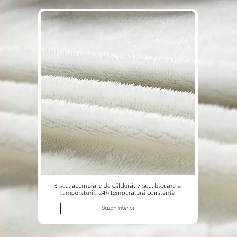 Jachetă cardigan unisex din fleece polar, cu căptușeală din lână de miel – cald pentru toamnă și iarnă