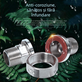 Cuplaj cu filet exterior dublu, fileturi interne și externe, 1 inch, separator de apă