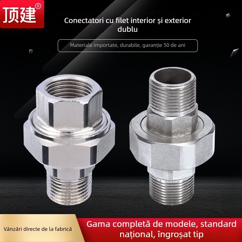 Cuplaj cu filet exterior dublu, fileturi interne și externe, 1 inch, separator de apă