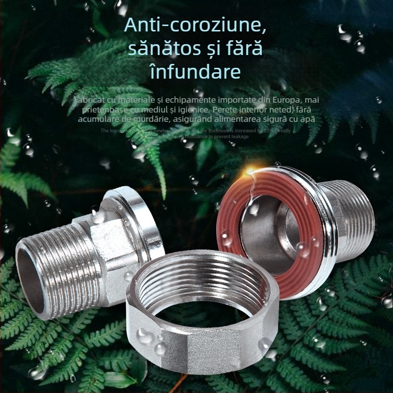 Cuplaj cu filet exterior dublu, fileturi interne și externe, 1 inch, separator de apă