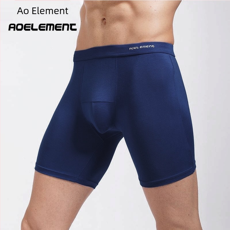 Boxer bărbătesc sport cu picior extins, anti frecare, uscare rapidă, 90–95% viscoză