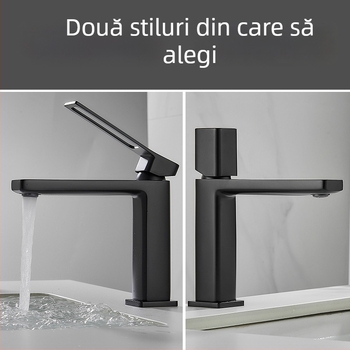 Robinet de chiuvetă din cupru, montat pe blat, cu cartuș ceramic, cu o singură mâner, 0-99°C, 0,8 MPa