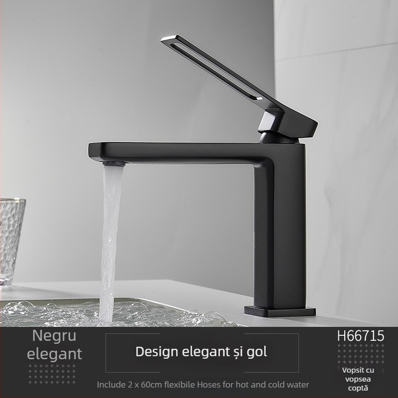 Robinet de chiuvetă din cupru, montat pe blat, cu cartuș ceramic, cu o singură mâner, 0-99°C, 0,8 MPa