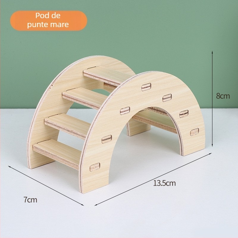 Cuib pentru hamster – adăpost rotund din lemn pentru interior, impermeabil, stil desen animat (Material: Silk flower; Formă: Rotund; Funcție: Impermeabil; Stil: Cartoon; Obiect: Hamster)