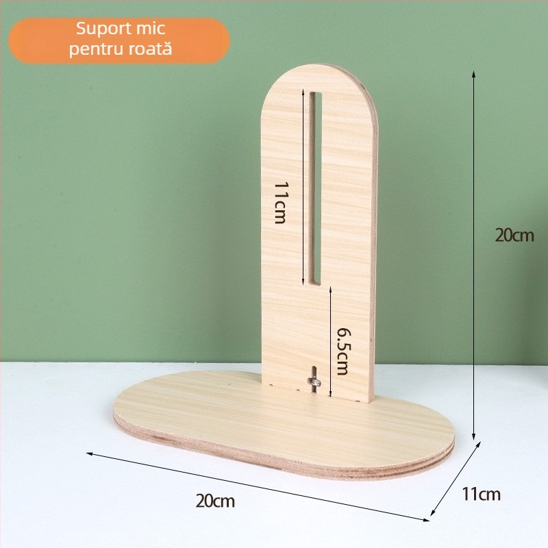 Cuib pentru hamster – adăpost rotund din lemn pentru interior, impermeabil, stil desen animat (Material: Silk flower; Formă: Rotund; Funcție: Impermeabil; Stil: Cartoon; Obiect: Hamster)