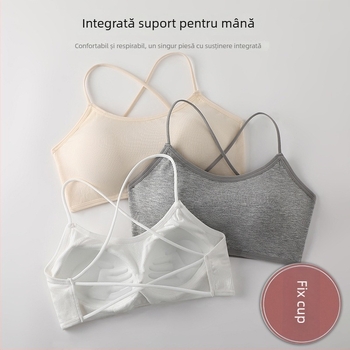 Top wrap tubular pentru bust, cupe 3/4, cupe subțiri modelate, material viscose