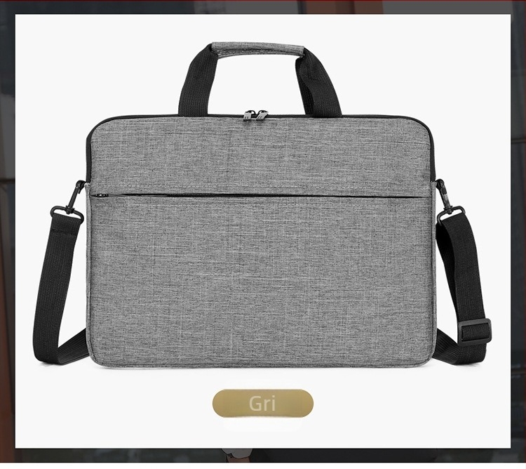 husă internă pentru laptop cu fermoar, din material Oxford, impermeabilă și rezistentă la uzură, cu buzunar pentru calculator