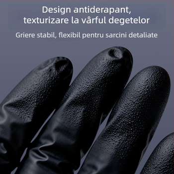 Jiankang Mănuși nitril de unică folosință, îngroșate, de calitate alimentară, impermeabile la apă și la grăsimi, pentru spălat vase, uz casnic și industrial