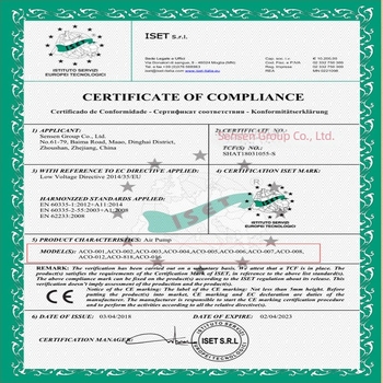 Pompă de aer electromagnetica pentru lacuri și creșterea peștilor — Brand SUNSUN/Sensen; Greutate: 5; Zgomot: 50 dB; Alimentare: AC