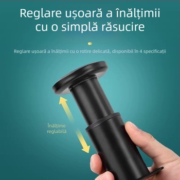 Picioare reglabile pentru mobilier – oțel inoxidabil și oțel laminat la rece; utilizare universală; stil modern minimalist; acoperire emailată în cuptor