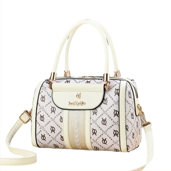 Geantă PU în formă de pernă, ovală, închidere cu fermoar, interior cu buzunar cu fermoar, buzunar pentru telefon și buzunar laminat cu fermoar