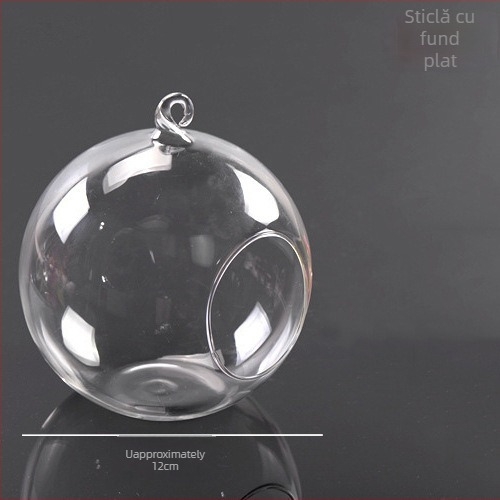 Sticlă borosilicat înalt pentru mini peisaje cu mușchi DIY – Brand Creative Workshop, Ambalaj carton, Sticlă agățabilă