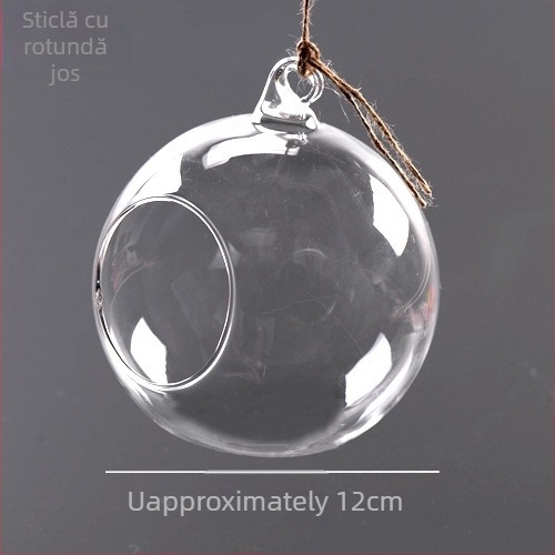 Sticlă borosilicat înalt pentru mini peisaje cu mușchi DIY – Brand Creative Workshop, Ambalaj carton, Sticlă agățabilă