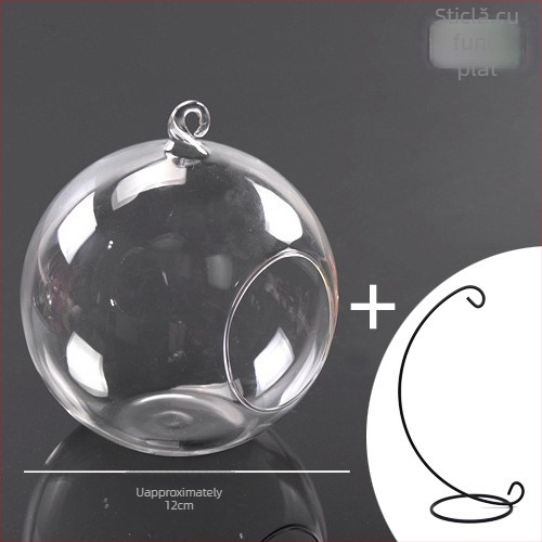 Sticlă borosilicat înalt pentru mini peisaje cu mușchi DIY – Brand Creative Workshop, Ambalaj carton, Sticlă agățabilă