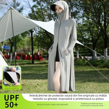 Bluză UV pentru femei, lungă, vară, material poliester, conținut 81–95%, croială simplă, sezon vară 2025