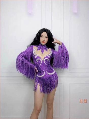 Combinezon cu detalii din perle și panouri din plasă cu model de fluture, material bumbac-poliester, mâneci lungi, croială strânsă, imprimare digitală, primăvara 2025