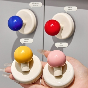 Mâner de ușă cu ventuză pentru uși glisante din sticlă - fără găuri, din plastic, model Ajd2025234